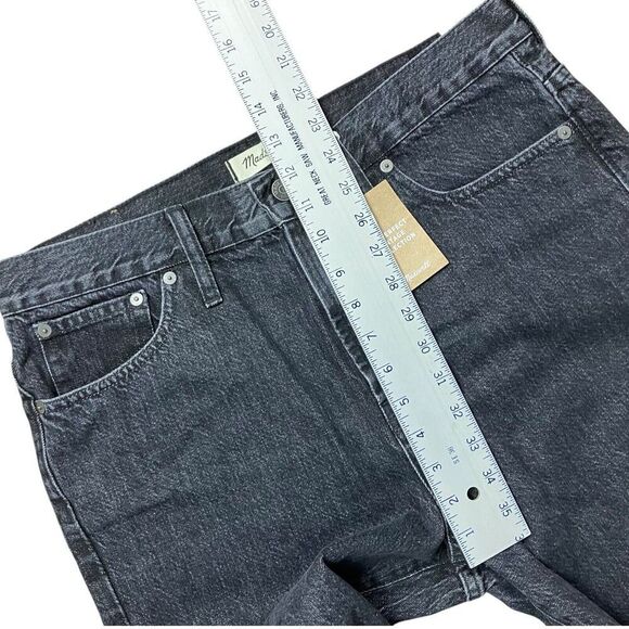 Madewell Jeans WMNS 31 Black The Perfect Vintage Roxstone Wash: Knee-Rip Edition - Picture 8 of 13